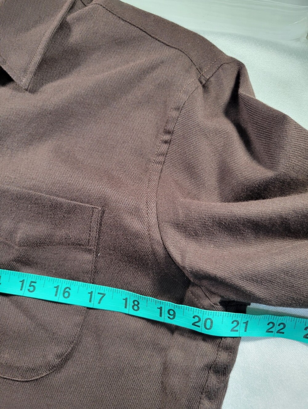 J Crew Cotton-cashmere blend shirt CC100 Size S Chocolate Brown NEW - Picture 7 of 7